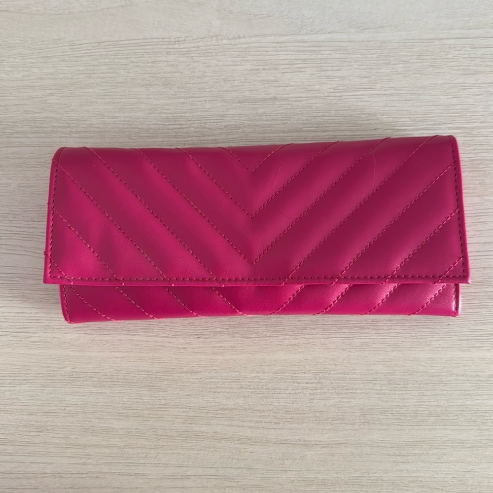 WOLF Heritage Pink Quilted Leather Jewelry Organizer NWOT